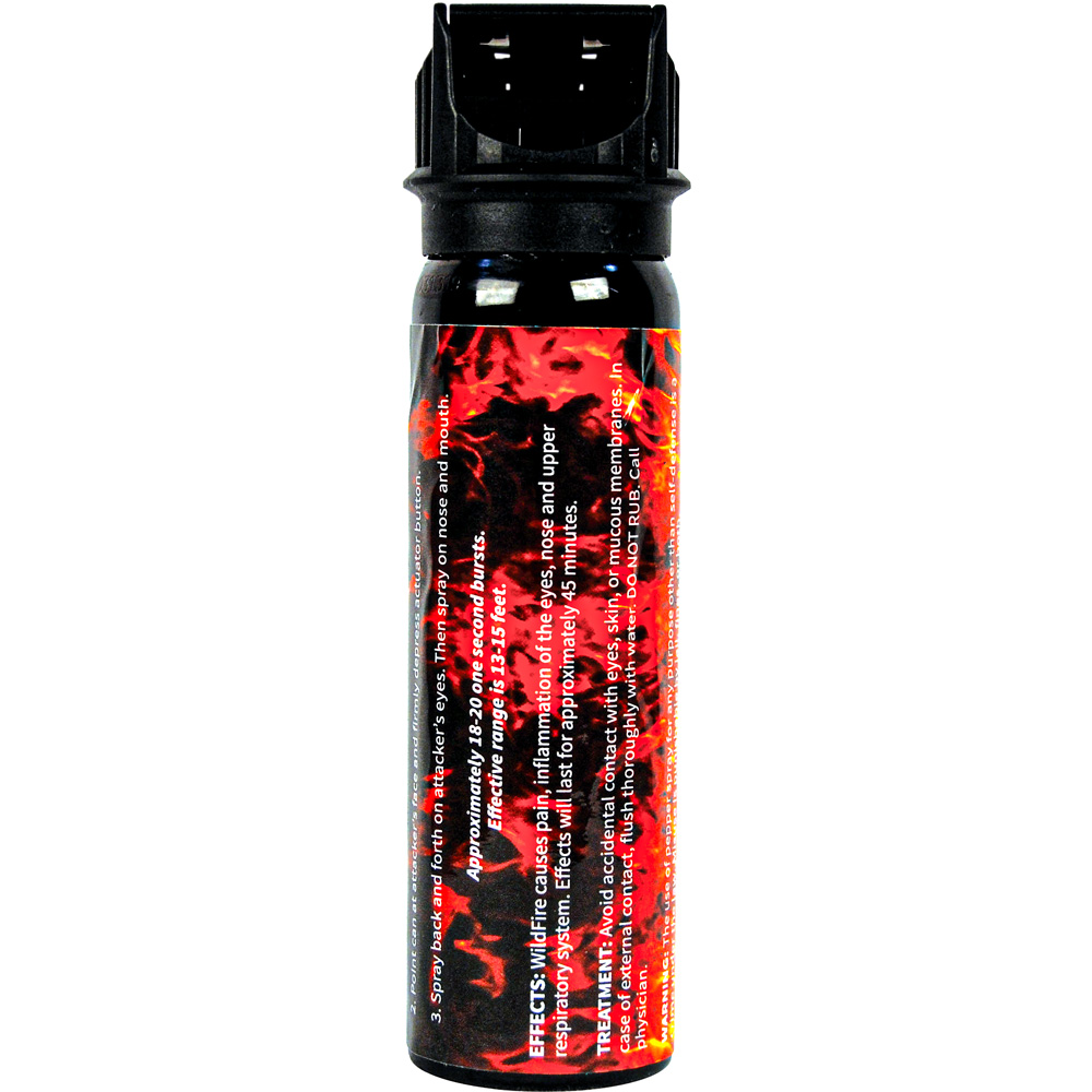 Wildfire 1.4% MC 4 oz pepper spray flip top view 4